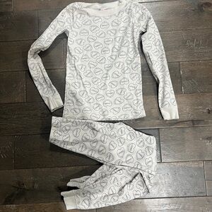 Hannah Andersson Heart Pajamas Sz 8